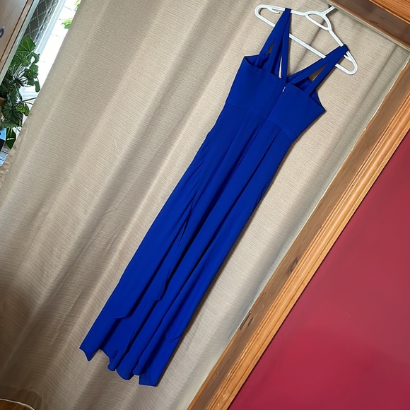 BCBG maxazria bright blue cutout dress - Picture 5 of 7